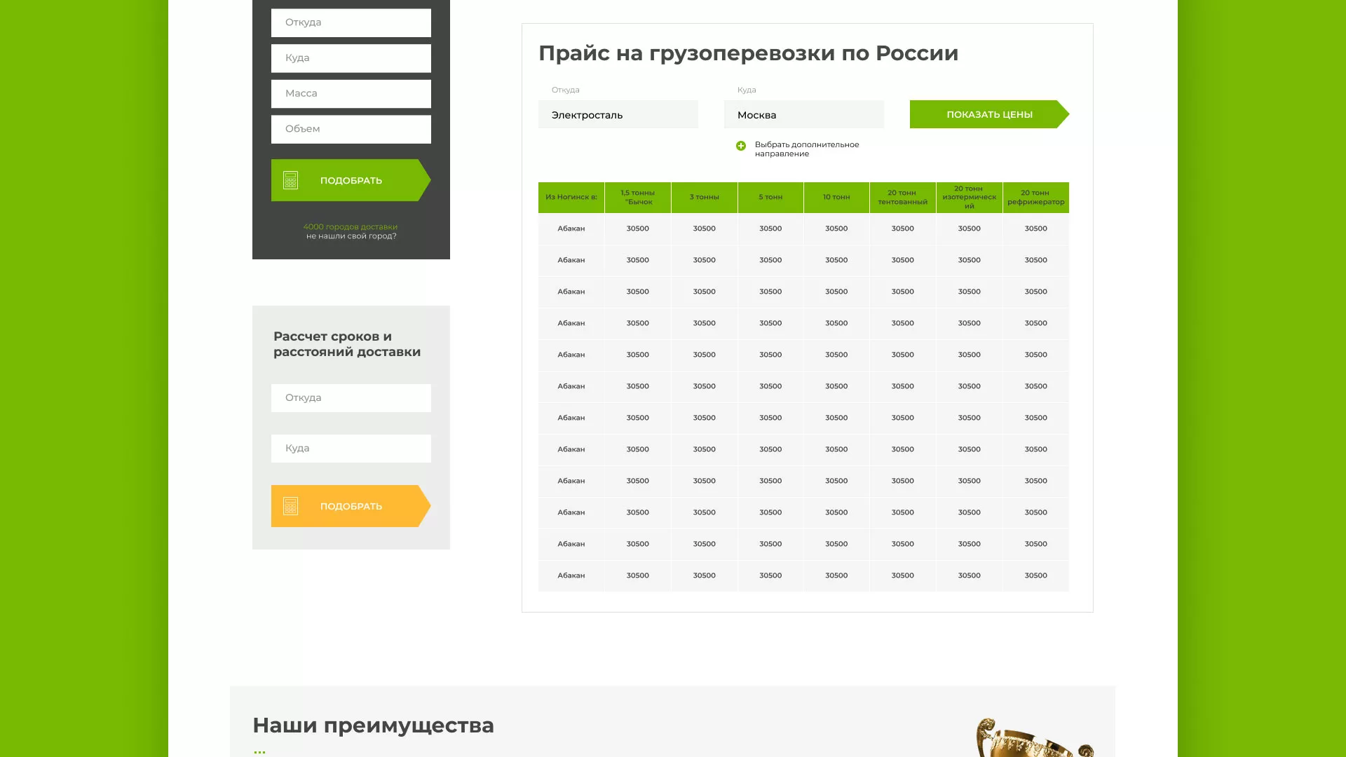 Разработка логотипа и сайта компании «Инком-Логистика» в Мурашах
