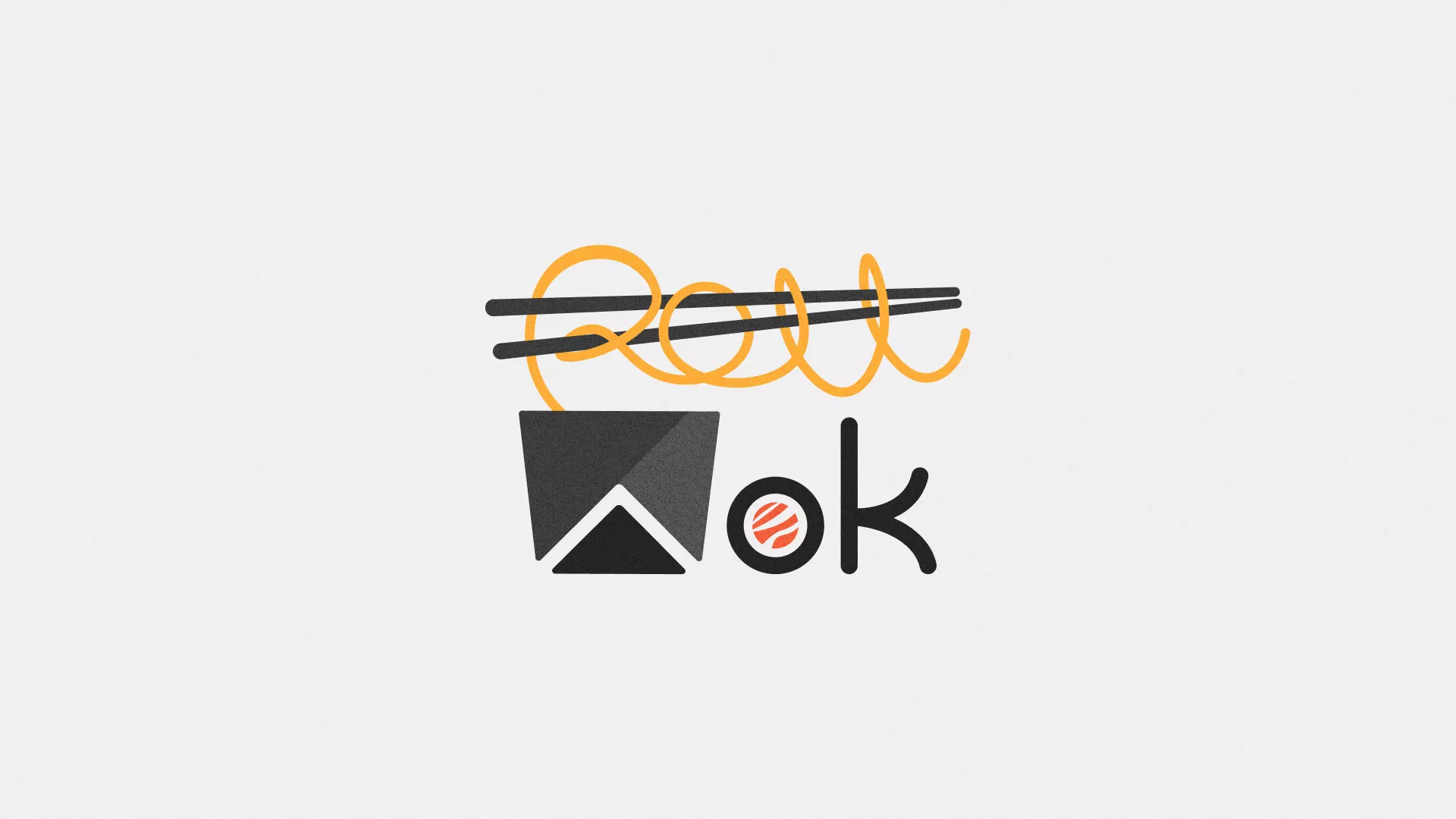 Разработка логотипа в Мурашах для суши-бара «Roll Wok Club»